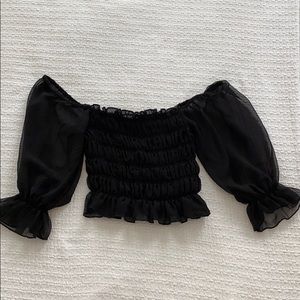Urban outfitters Black crop top